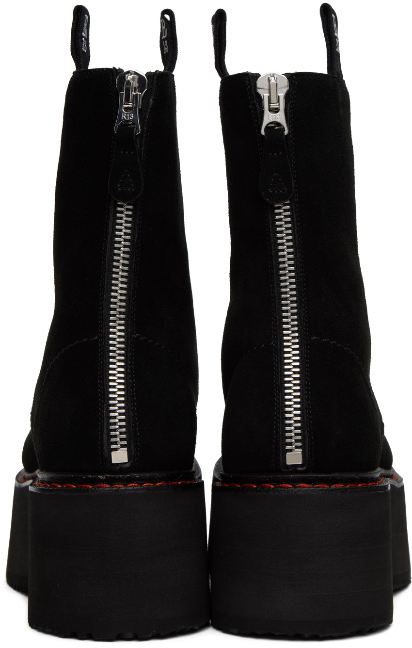【関税込み】R13 ブラック Double Stack ブーツ R13 Black Double Stack Boots R13