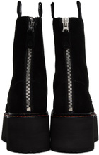 R13 Black Double Stack Boots