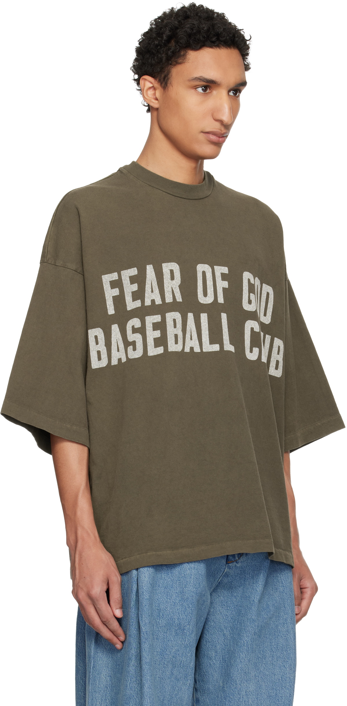 Fear of God Brown Baseball Club T-shirt