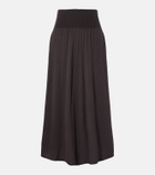 Extreme Cashmere N°470 Seduce wool and cashmere midi skirt