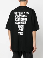 VETEMENTS - Translation Print Cotton T-shirt