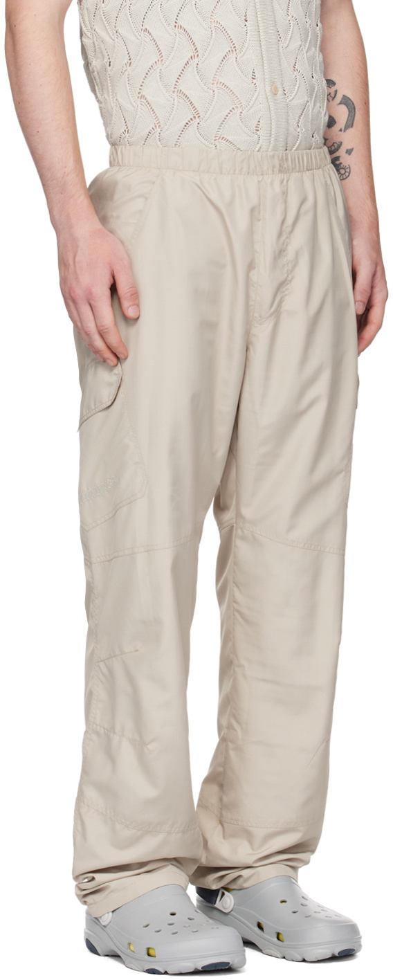 Robyn Lynch Gray Embroidered Cargo Pants