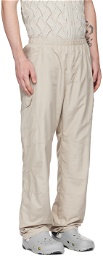 Robyn Lynch Gray Embroidered Cargo Pants