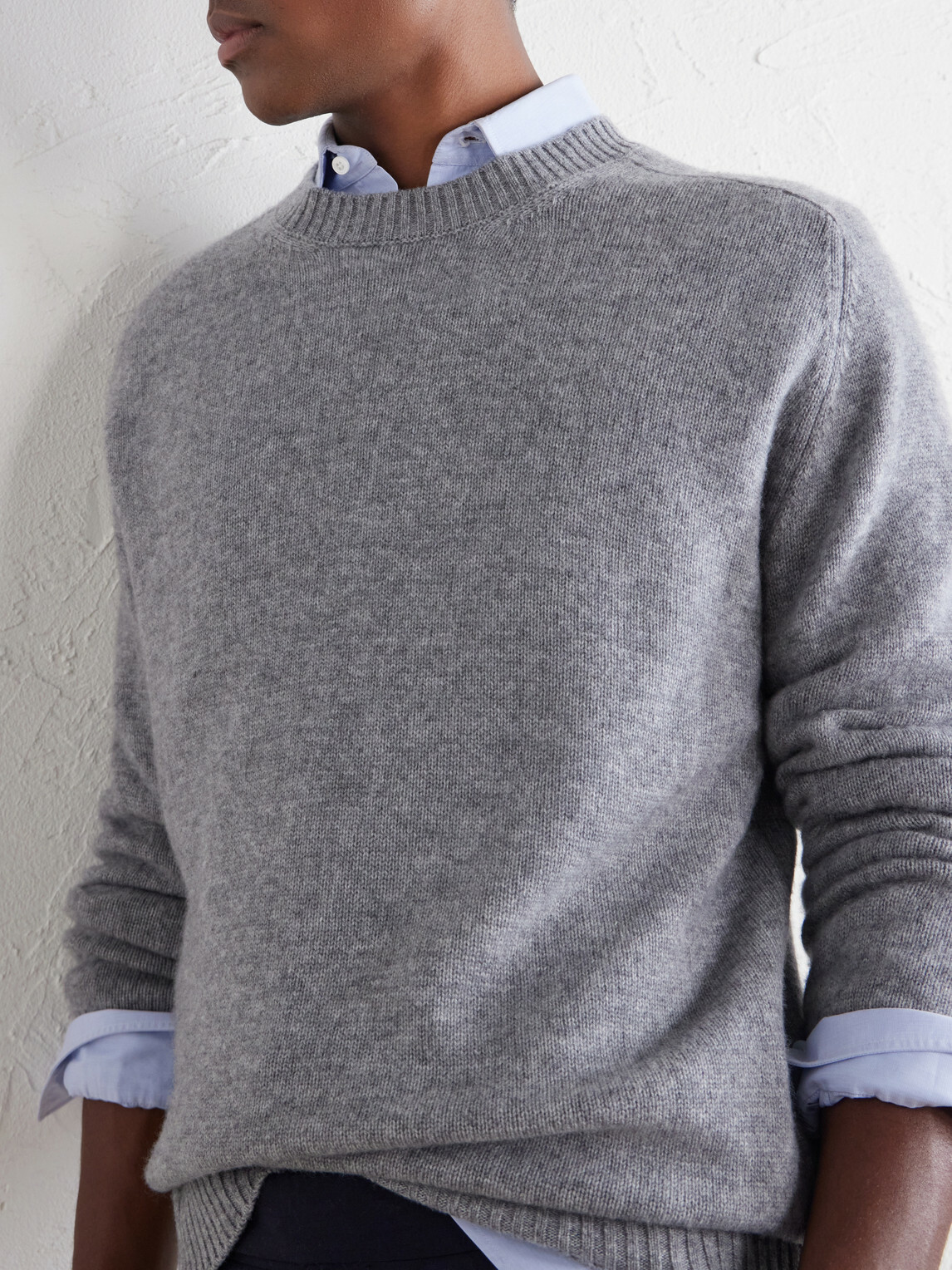 Boglioli - Wool and Cashmere-Blend Sweater - Gray