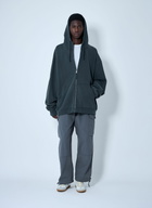 Maison Margiela Logo Motif Zip-Up Sweateshirt