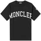 Moncler Men's Varsity Logo T-Shirt in Black