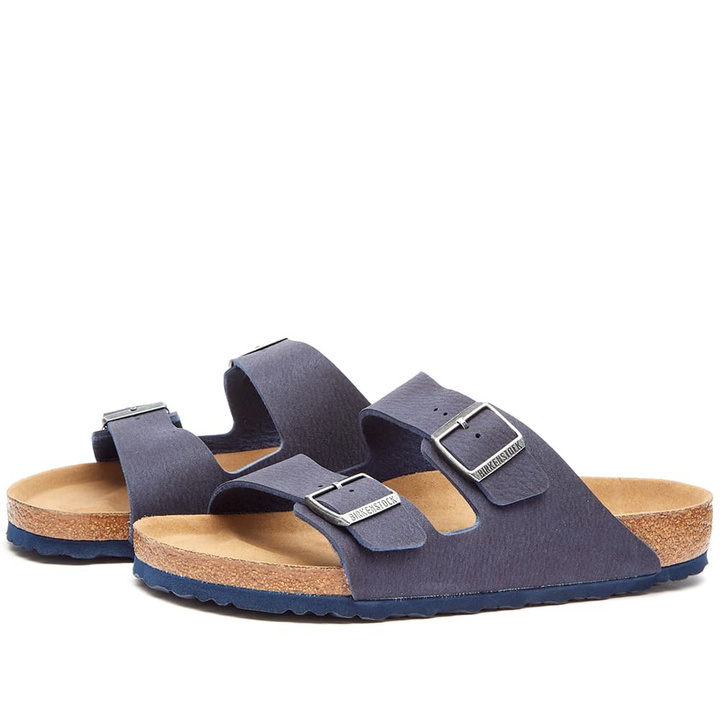 Photo: Birkenstock Men's Arizona Vegan in Indigo Blue Desert Dust