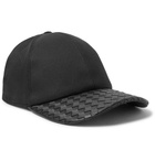 Bottega Veneta - Cotton-Blend Twill and Intrecciato Leather Baseball Cap - Men - Black