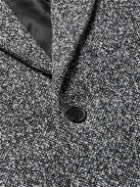 Mr P. - Belted Donegal Wool-Blend Bouclé Coat - Gray