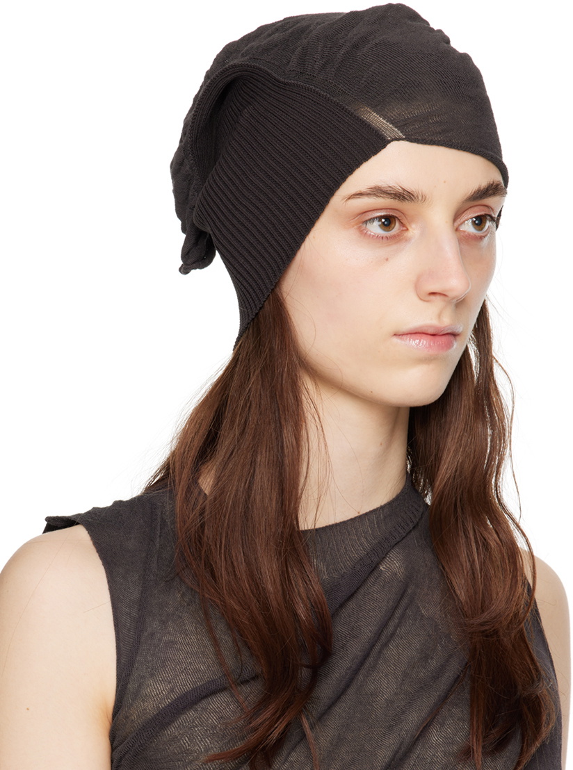 ISSEY MIYAKE Brown Ambiguous Beanie