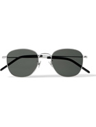 SAINT LAURENT - D-Frame Silver-Tone Sunglasses