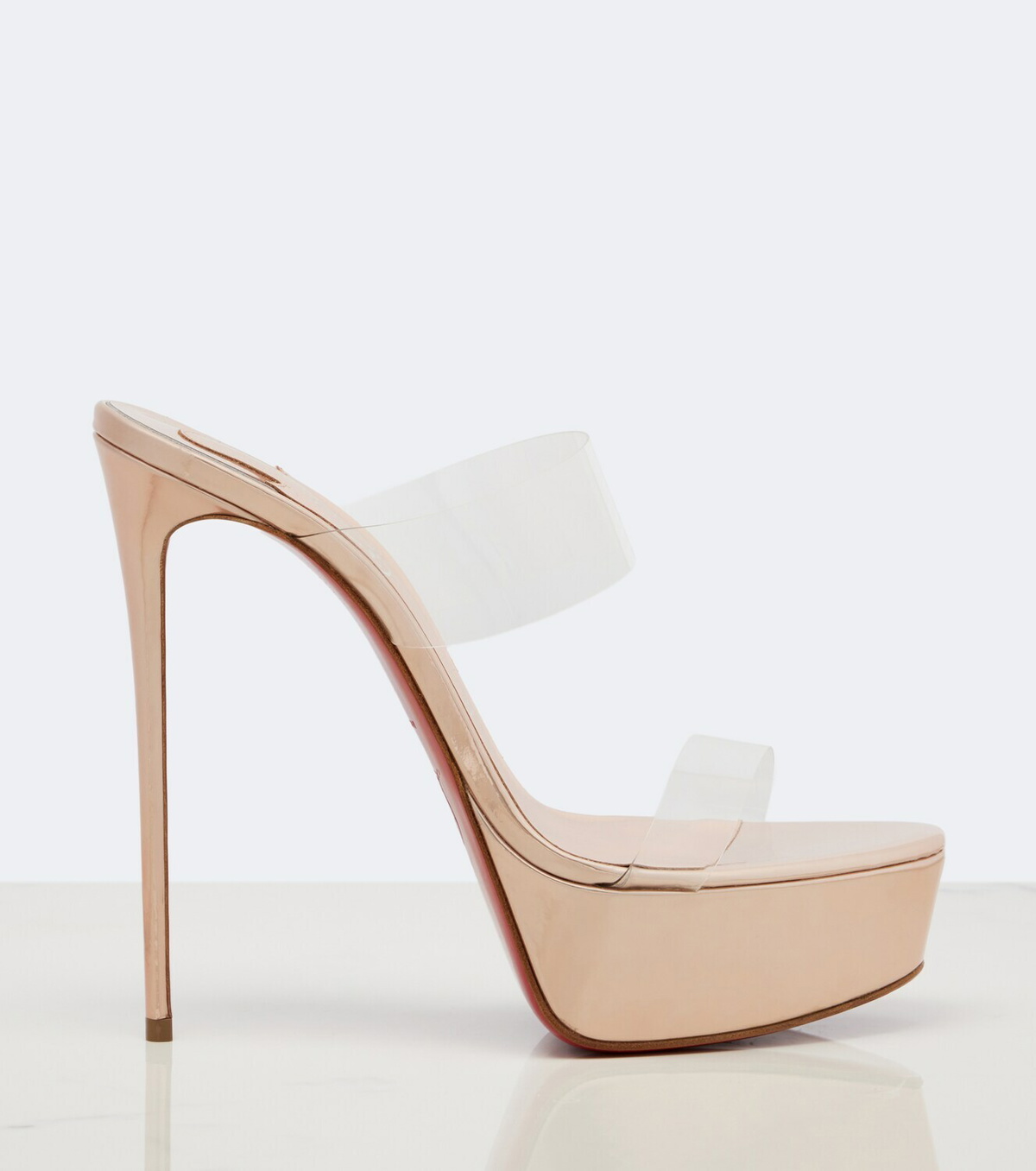 Christian Louboutin Just Nothing leather platform mules