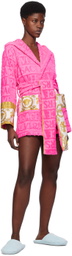 Versace Underwear Pink 'I Heart Baroque' Robe