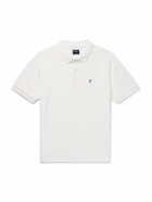 Noah - Iris Embroidered Cotton-Piqué Polo Shirt - White