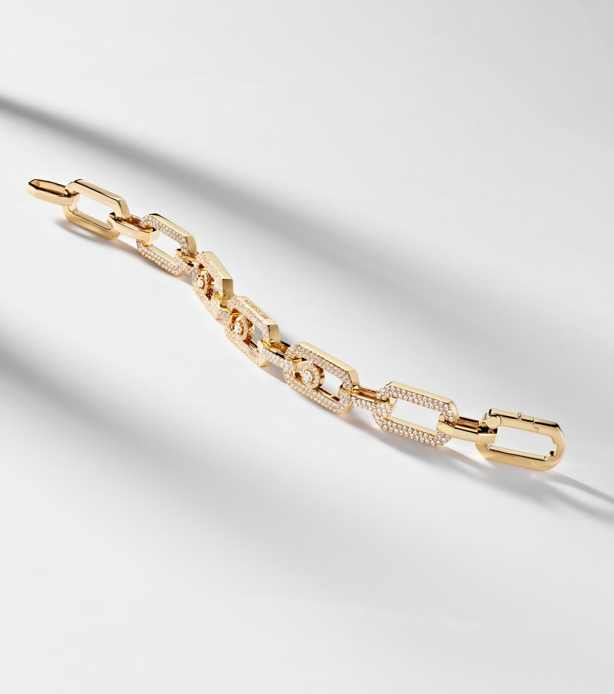 Messika So Move 18kt gold chain bracelet with diamonds