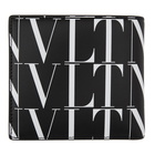 Valentino Black Valentino Garavani VLTN All Over Wallet