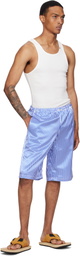 ABRA SSENSE Exclusive Blue & White Basketball Printed Shorts