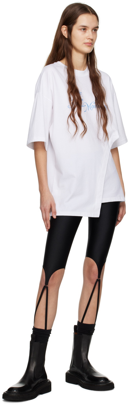 J KOO White Asymmetric T-Shirt