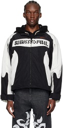 KUSIKOHC Black & Off-White Rider Jacket