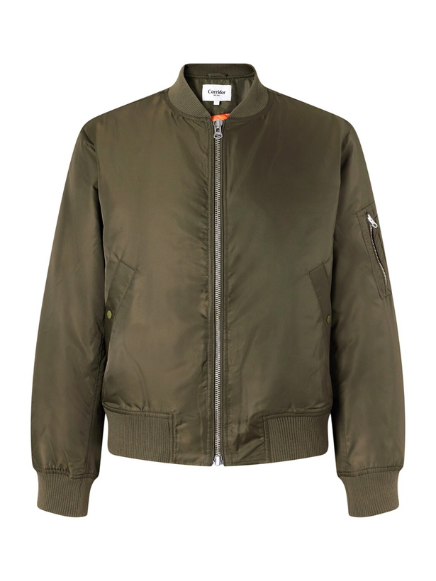 Photo: Corridor - Padded Shell Bomber Jacket - Green