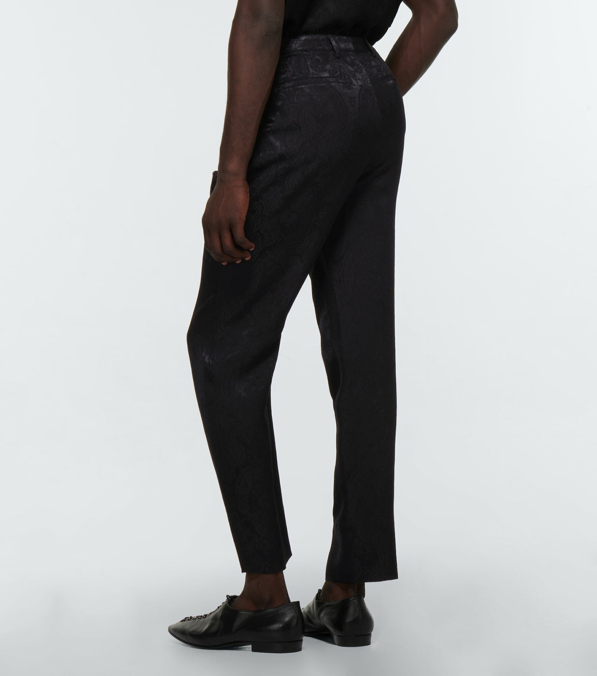 Saint Laurent mid-rise silk Habotai pants main image 0