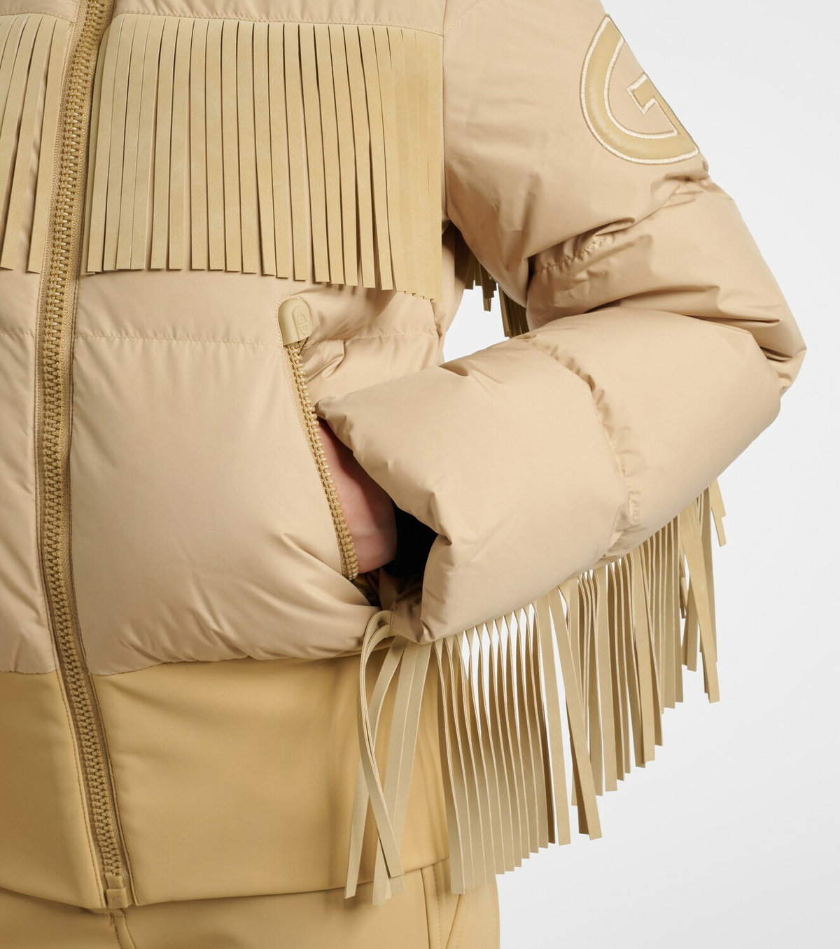 Goldbergh Marna fringed down ski jacket