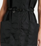 Prada Re-Nylon belted zip-up minidress