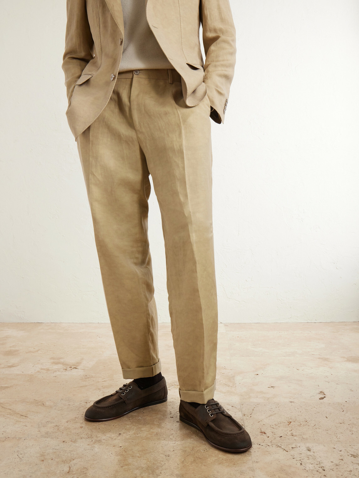 Dolce&Gabbana - Crosta Suede Loafers - Brown