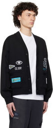 AAPE by A Bathing Ape Black Main Cardigan