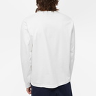 Beams Plus Men's Long Sleeve Pocket T-Shirt in White