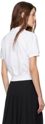 SHUSHU/TONG White Rose Embroidered T-shirt