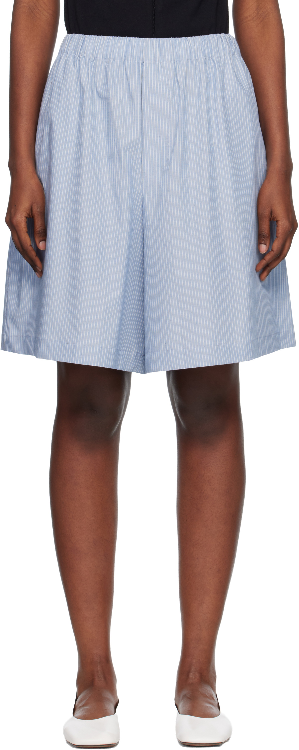 Baserange Blue Claude Shorts