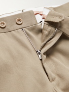 Loro Piana - Slim-Fit Tapered Stretch-Cotton Twill Trousers - Neutrals