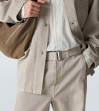 Lemaire Twisted belted cotton twill pants