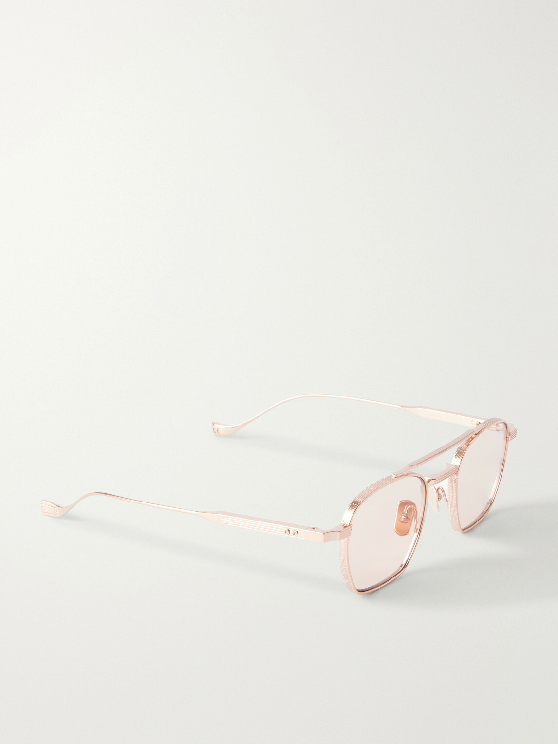 Cutler and Gross - 1425 Square-Frame Gold-Tone Sunglasses