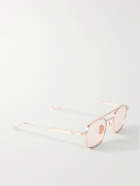 Cutler and Gross - 1425 Square-Frame Gold-Tone Sunglasses