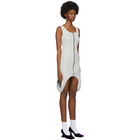 Lourdes Grey Rib Zip Dress