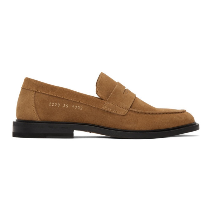 Photo: Common Projects Tan Suede Loafers