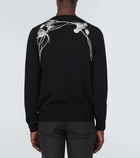 Alexander McQueen Embroidered wool sweater