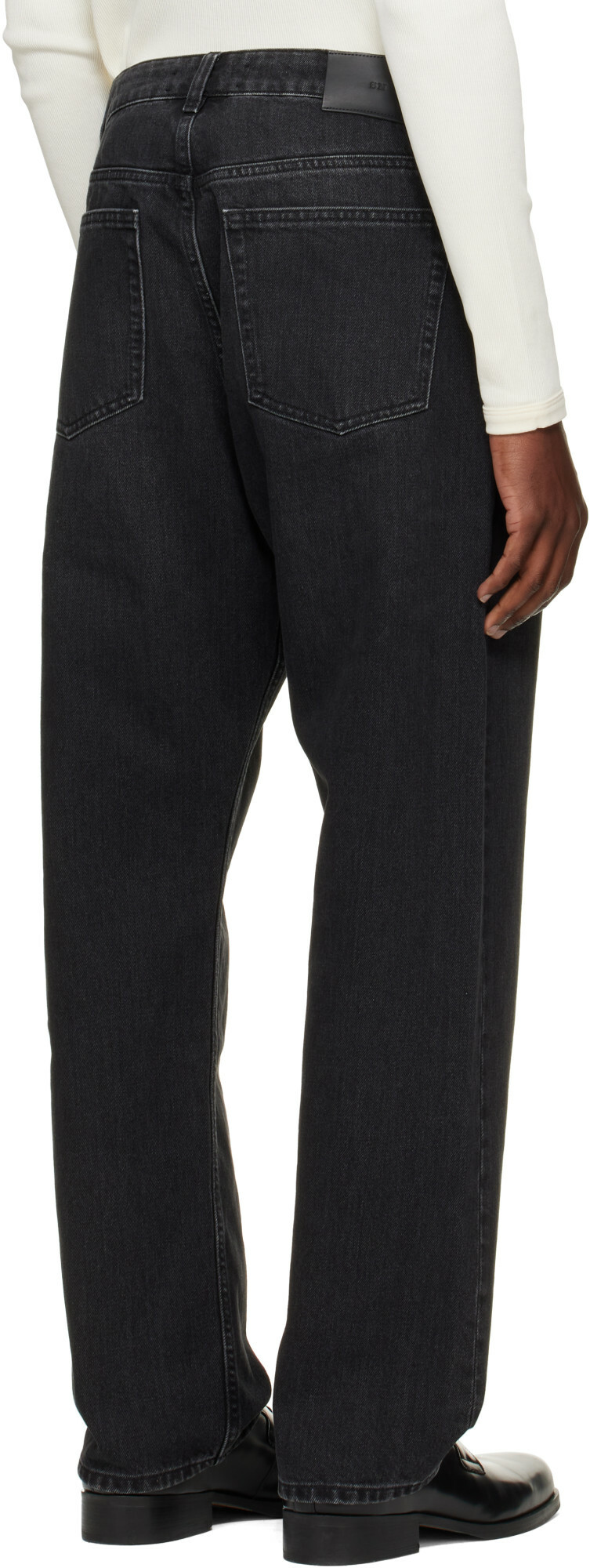 Studio Nicholson Black Riso Straight Leg Jeans