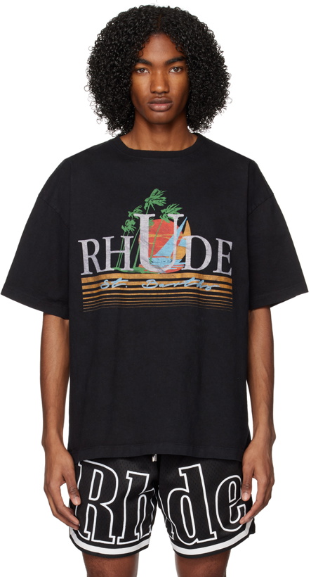 Photo: Rhude Black Tropics T-Shirt