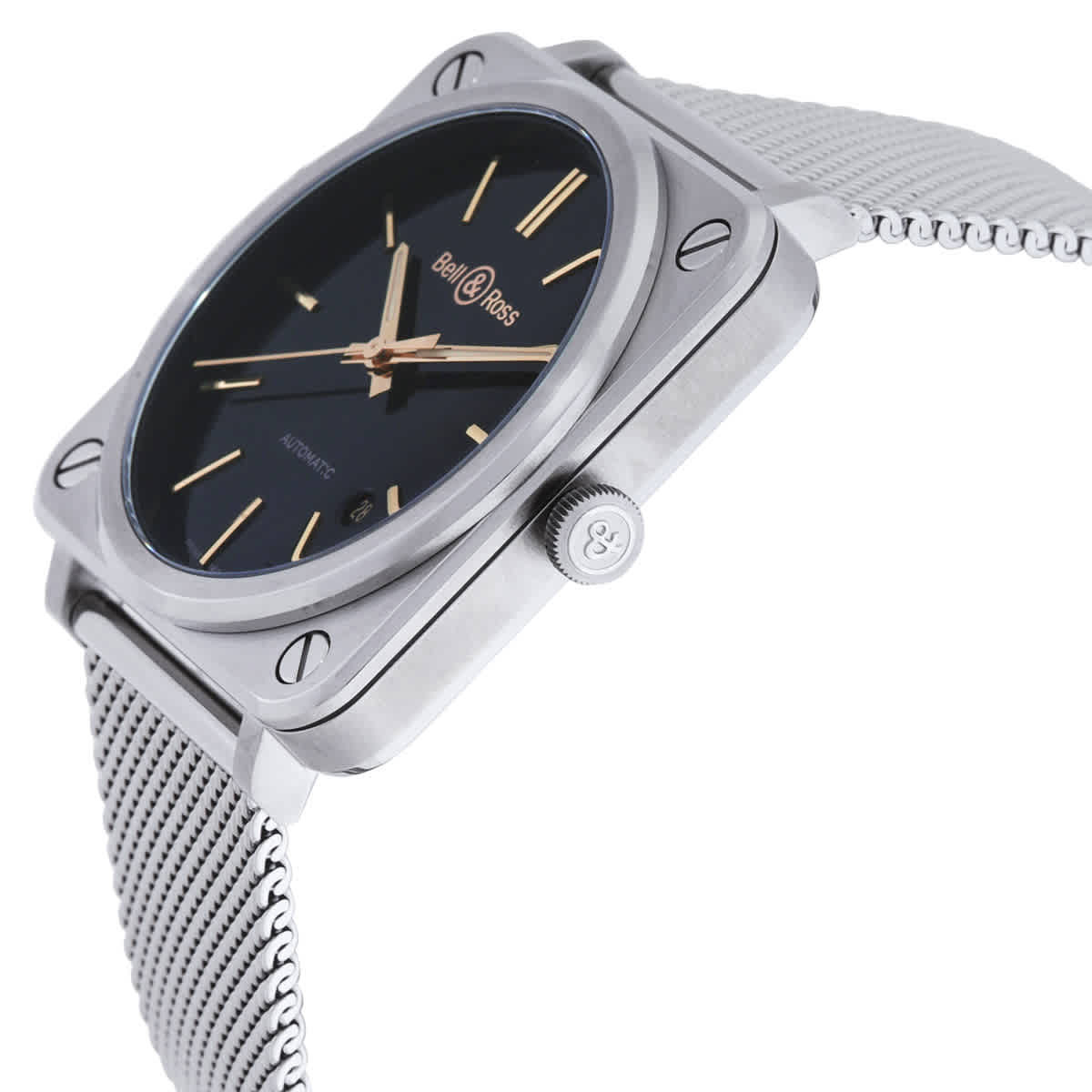 Bell and Ross Golden Heritage Automatic Black Dial Unisex Watch BRS92-ST-G-HE/SST