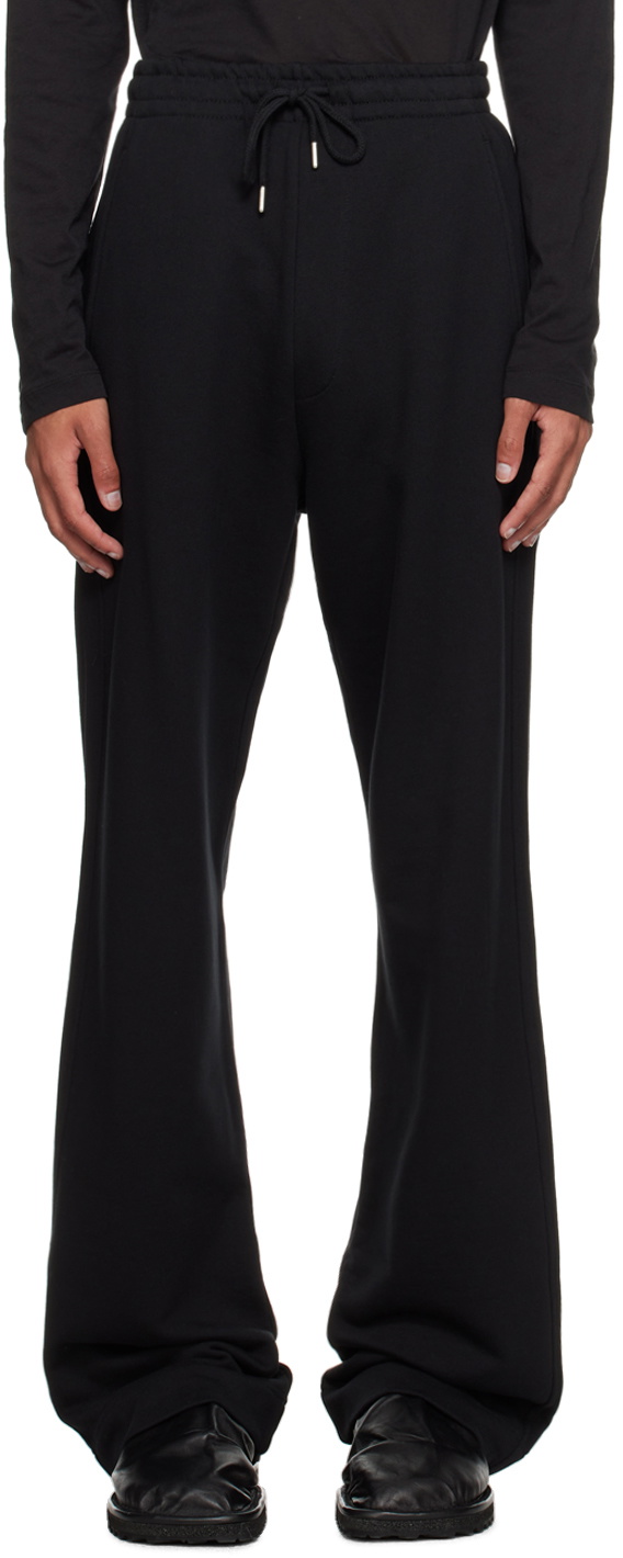 Dries Van Noten Black Straight-Leg Lounge Pants Dries Van Noten