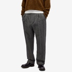 Craig Green Men's Double Pleat Trousers in Black/White Stripe