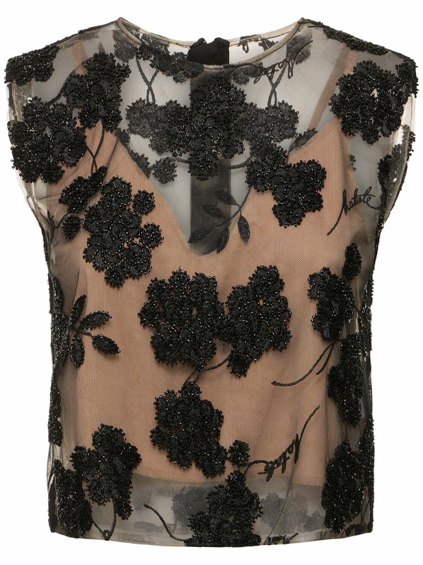 Photo: ROTATE Vola Flower Beaded Top