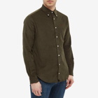 Gitman Vintage Men's Button Down Corduroy Shirt in Olive