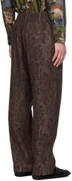 UMA WANG Burgundy Paxton Pants
