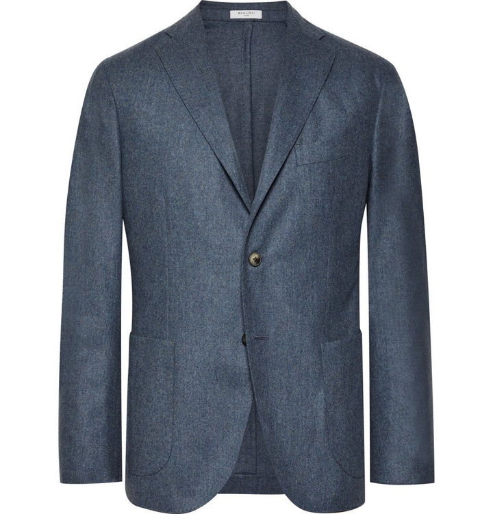 Photo: Boglioli - Blue Unstructured Virgin Wool Blazer - Men - Blue