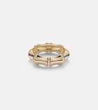 Stone and Strand Bamboo Resort 14kt gold (585/1000) ring with diamonds