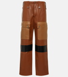 Chloé Patchwork leather cargo pants